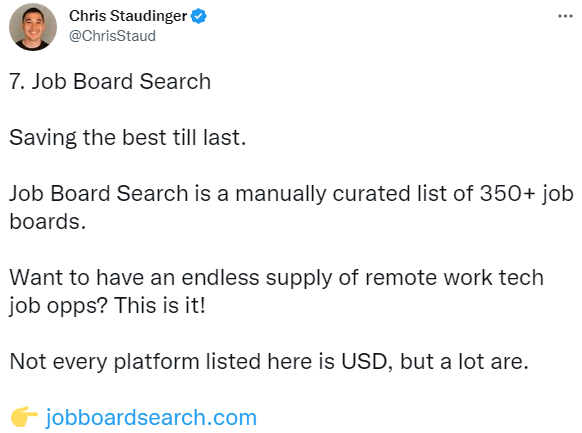 Job board search review