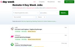 4 Day Week job board - 4 Day Work Week Jobs - Remote Software Jobs 32hrs per week