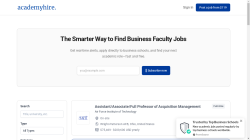AcademyHire job board - Business School Jobs