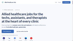 AlliedHealthcareJobs.com job board - Jobs for the other half of healthcare