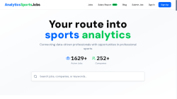 Analytics Sports Jobs job board - Your route into sports analytics jobs