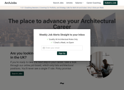 ArchJobs job board - With hand-picked Architectural Practices in the UK