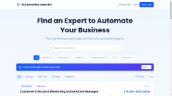 Automation Jobs List job board - Find an Expert to Automate Your Business