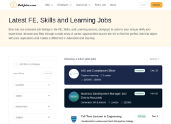 Bolt Jobs job board - Further Education, Skills and Learning Jobs
