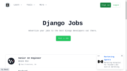 Built with Django job board - Built with Django Job Boards
