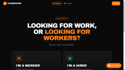 ChambaNow job board - Find local day labor and skilled trades jobs in English or Spanish. Free for workers. Construction, landscaping, moving, cleaning, and more — US and Mexico.
