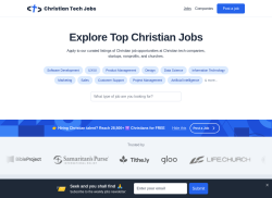 Christian Tech Jobs job board - Christian Tech Jobs - Build the Future for Christ