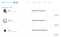 Data Science Jobs job board - Discover the latest and greatest data science jobs