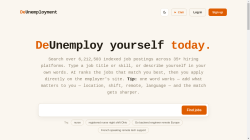 DeUnemployment job board - Semantic search across 3M+ live jobs, updated daily