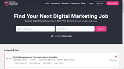 Digital Marketing Jobs job board - SEO, PPC & Social Media, Content Marketing Jobs & More