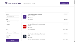 ecommerce.jobs job board - Hire faster or land your next ecommerce, DTC, or Shopify role. Post jobs free, browse curated listings, and join 1,000+ professionals.