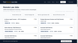 Find Remote Law Jobs job board - Find Remote Law Jobs