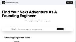 Founding Engineers Jobs job board - Founding Engineers Jobs - all and only jobs for founding engineers