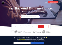 Get Backend Jobs job board - Get Backend Jobs - Remote Backend Engineering Jobs in Programming, Software Engineering, Backend Engineering and more