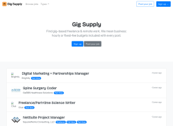 Gig Supply job board - Gig Supply