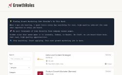 Growth Roles job board - GrowthRoles –  Jobs in Growth Marketing, SEO, and Performance Advertising