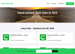 Gulf Tech Jobs job board - Find your next tech job in GCC region