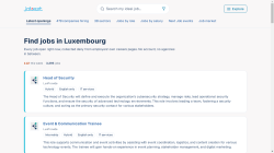 Jobezt job board - Find jobs in Luxembourg