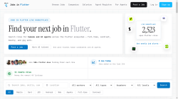 Jobs in Flutter job board - Live Flutter & Dart Jobs, Updated Daily