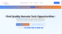 Just Remote Tech Jobs job board - Find Quality Remote Tech Opportunities