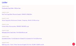 Listiller job board - Writing Jobs, Editing Gigs, Guest Blogging Opportunities