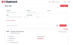 MapleStack job board - MapleStack - Find Jobs across Canada