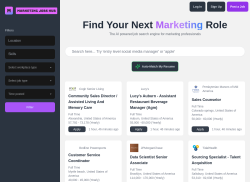 Marketing Jobs Hub job board - Land Your Dream Marketing Job Now ⚡️