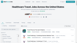 MedNomadJobs job board - Healthcare Travel Jobs Across the United States