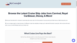 My Cruise Job job board - Land your dream cruise ship job 