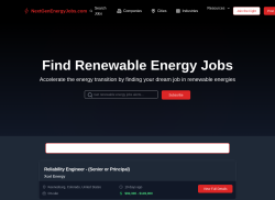 Next Generation Energy Jobs job board - Solar, Wind & Renewable Energy Jobs