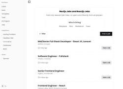 Nextradar Jobs job board - Top Nextjs/React.js Jobs