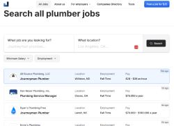 Plumber Jobs USA job board - High quality plumber jobs in the USA