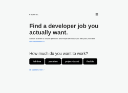 Polyfill work job board - Find a developer job you actually want