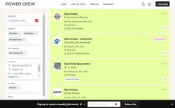 Power Crew job board - A job board exclusively for electricians.