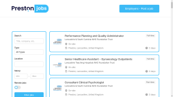Preston Jobs job board - Jobs Board For Preston, Lancashire - UK