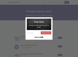 Prompt Engineering Jobs job board - Prompt Engineering Jobs - Elevate your job search today!