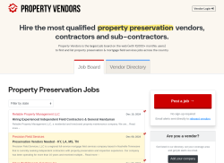 Property Vendors job board - Property Preservation Jobs