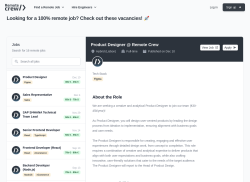 Remote Crew job board - Hand-picked remote development jobs with salary details