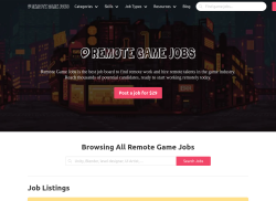 Remote game jobs job board - Remote Game Jobs