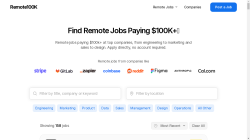Remote100K job board - $100k+ remote jobs daily