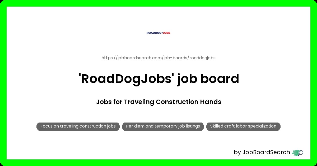 RoadDogJobs job board review: Roles, Key Features, job listing...