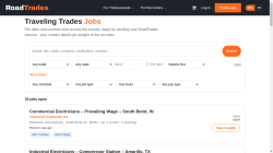 RoadTrades job board - Traveling Skilled Trades Jobs with Per Diem