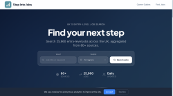 Step Into Jobs job board - ALl the UK's entry-level jobs