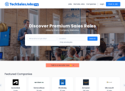 Tech Sales Jobs job board - Tech Sales Jobs