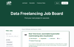 The Data Freelancer job board - The Data Freelancer - Find Your Next Freelancing Project