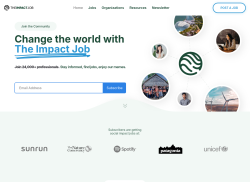 The Impact Job job board - Connecting the Best Talent with CSR, ESG, and Sustainability Jobs