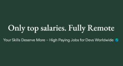 topsalaries.tech job board - Fully remote 6 figure jobs
