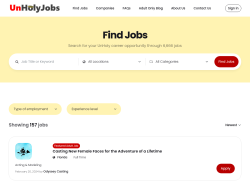 UnHoly Jobs job board - Odd Jobs for Cool People