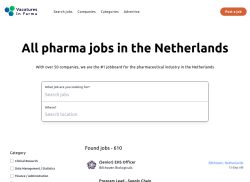 Vacaturesinfarma job board - All farmaceutical jobs in the Netherlands in one place.