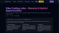 Vibehackers job board - Vibe Coding Jobs - Remote & Hybrid Opportunities